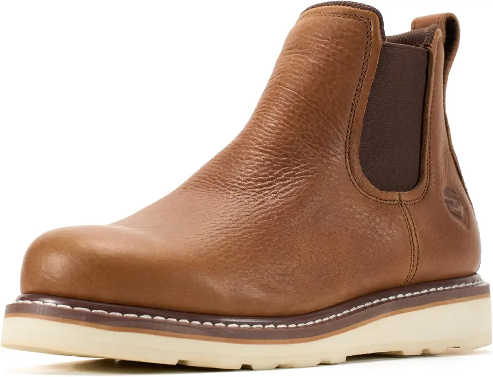 Global Recycled Standard SUREWAY Men's 6 Inch Slip On Chelsea Work Boots