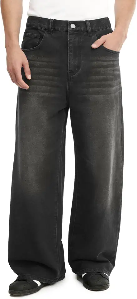 Men's Baggy Dark Wash Jeans