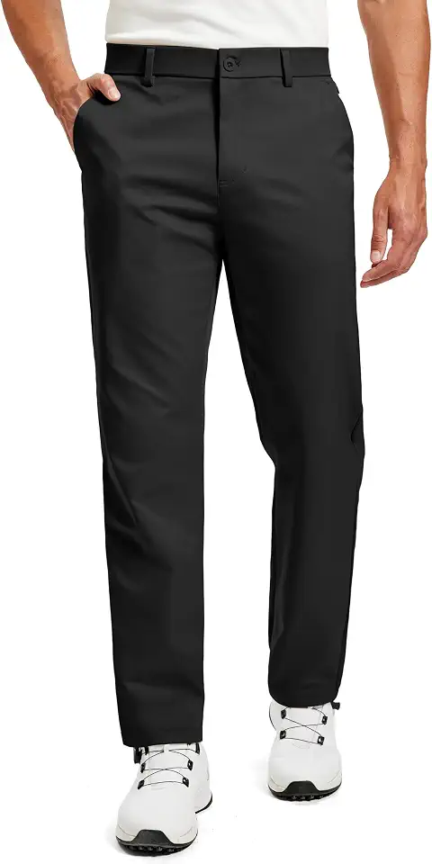 Mens Golf Pants 30" 32" 34" Stretch Dress Pants Lightweight 6 Pockets Casual Work Suit Slacks Trousers