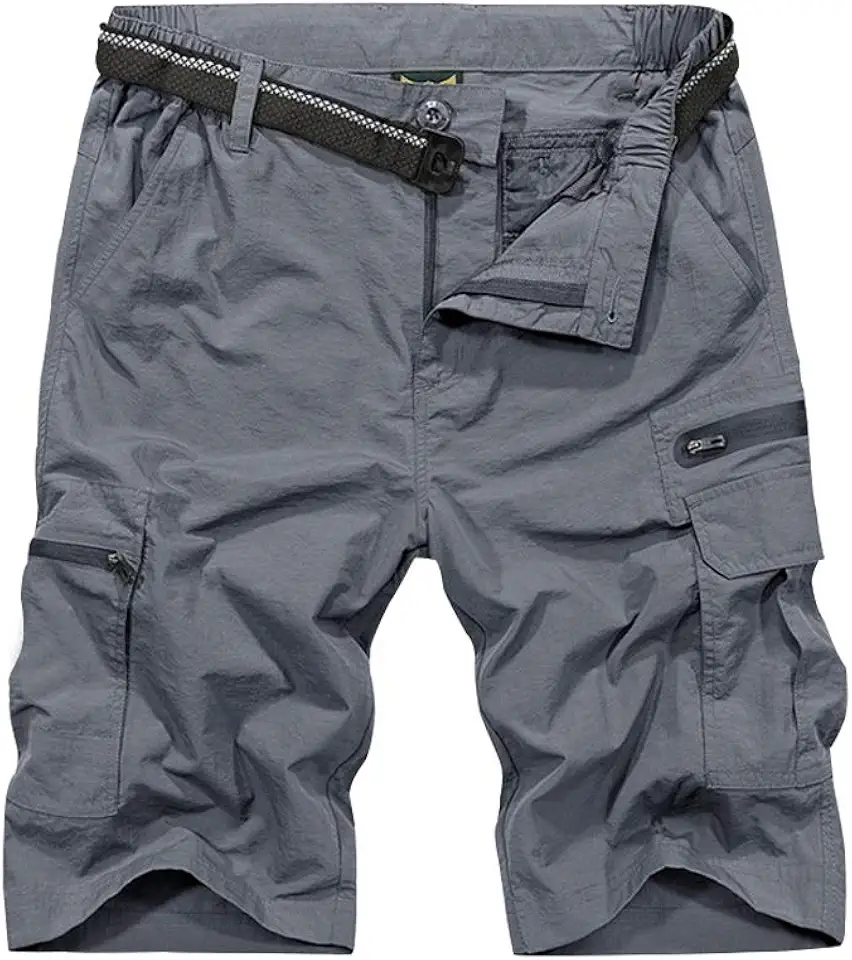 Jessie Kidden Mens Cargo Shorts Expandable Waist Quick Dry Hiking Shorts