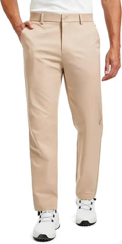 Mens Golf Pants 30" 32" 34" Stretch Dress Pants Lightweight 6 Pockets Casual Work Suit Slacks Trousers