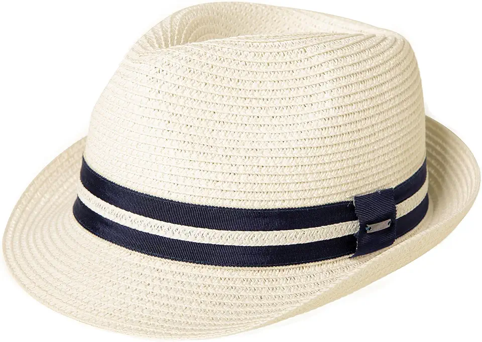 Comhats Oversize XXL Men Summer Straw Fedora Sun Hat Panama Derby Packable