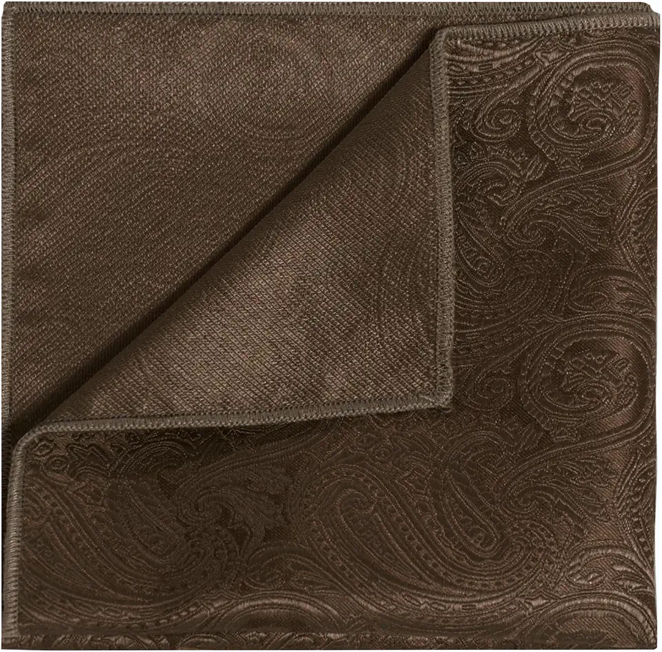 Paisley Pocket Squares for Men, Tuxedo Pattern Handkerchief Mens Suit Pocket Square for Banquet Business Wedding