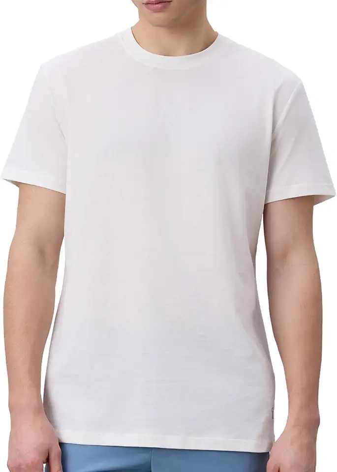 100% Cotton Short Sleeve T Shirt for Men Women Moisture Wicking 4.0 oz Regular Fit Crew Neck Tee Unisex