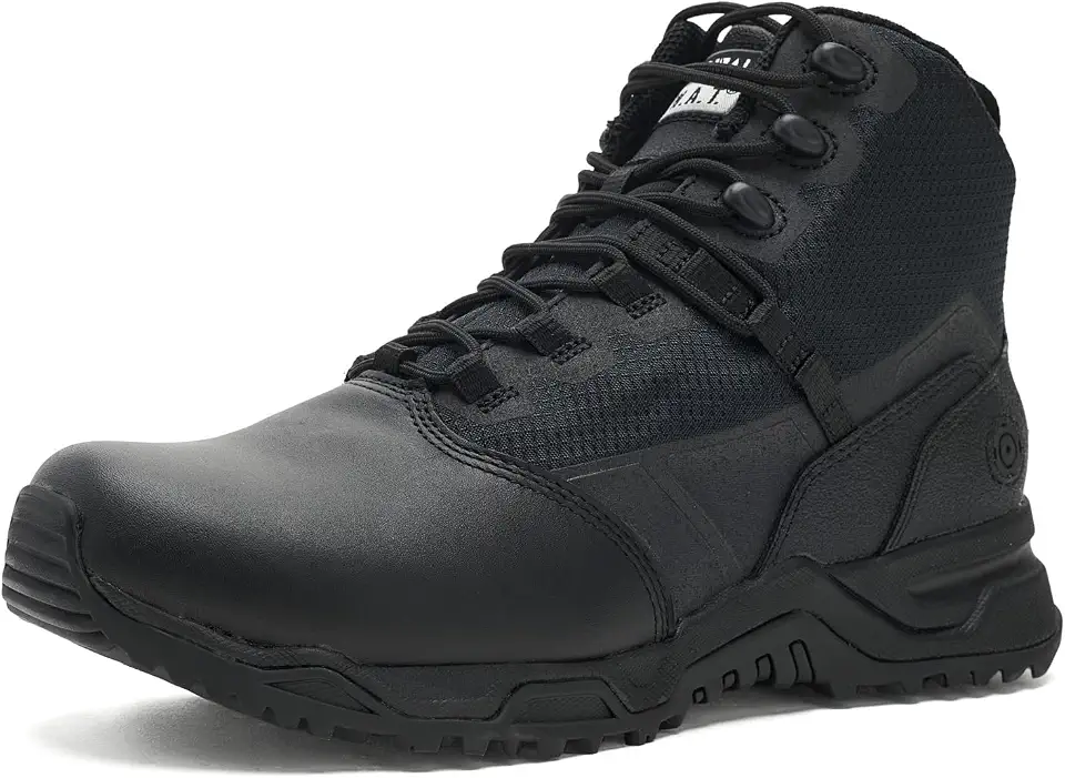 Original S.W.A.T. Alpha Fury 2.0 6" Side-Zip Leather Polishable Toe