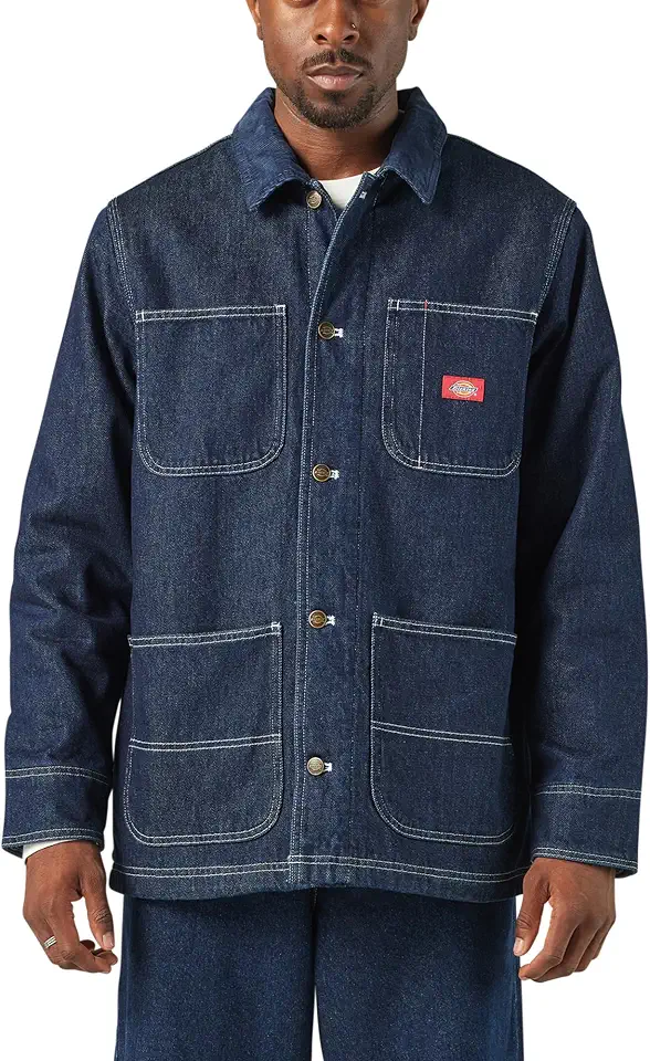 Dickies Men's Blanket Lined Denim Chore Coat