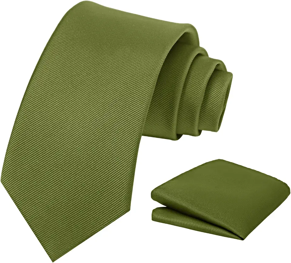 GUUNIEE Men's Tie and Pocket Square Set – Classic for Weddings, Business