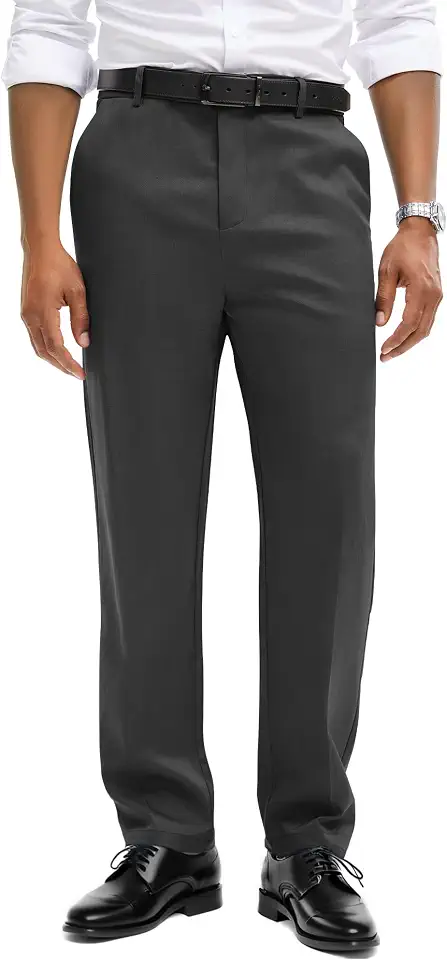 Comdecevis Men's Classic Fit Business Casual Wrinkle Resistant Dress Pants