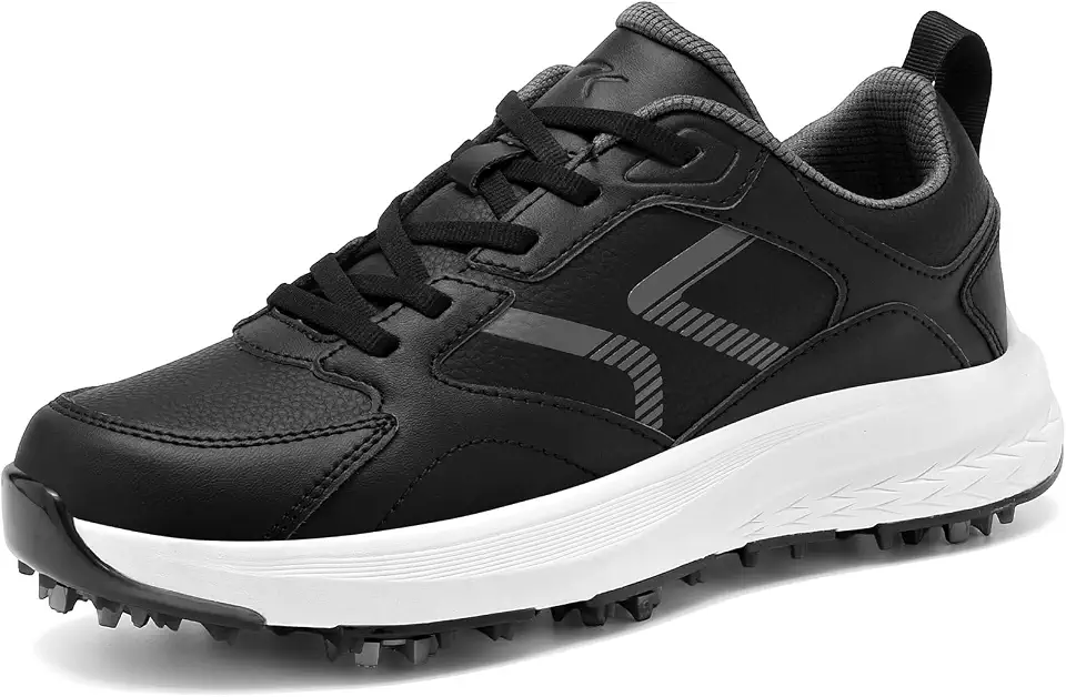 Mens Golf Shoes Spiked Non Slip Waterproof Professional