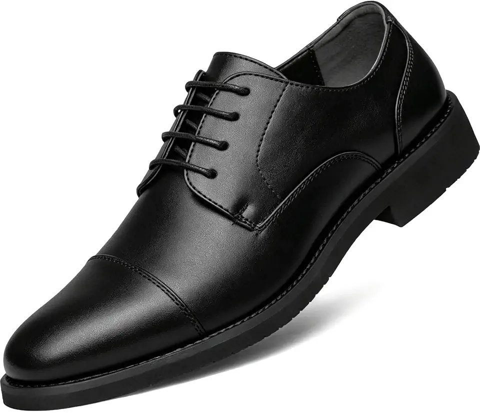 Mens Dress Shoes Cap-Toe Classic Oxford Business Formal Derby