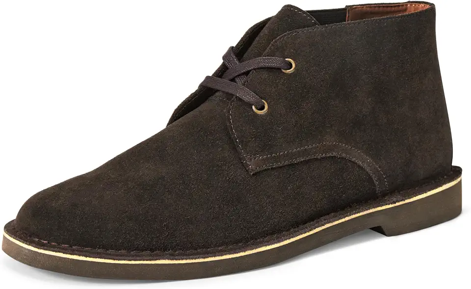 Amazon Essentials Men's Classic Desert Chukka Boots, Authentic Leather and Suede