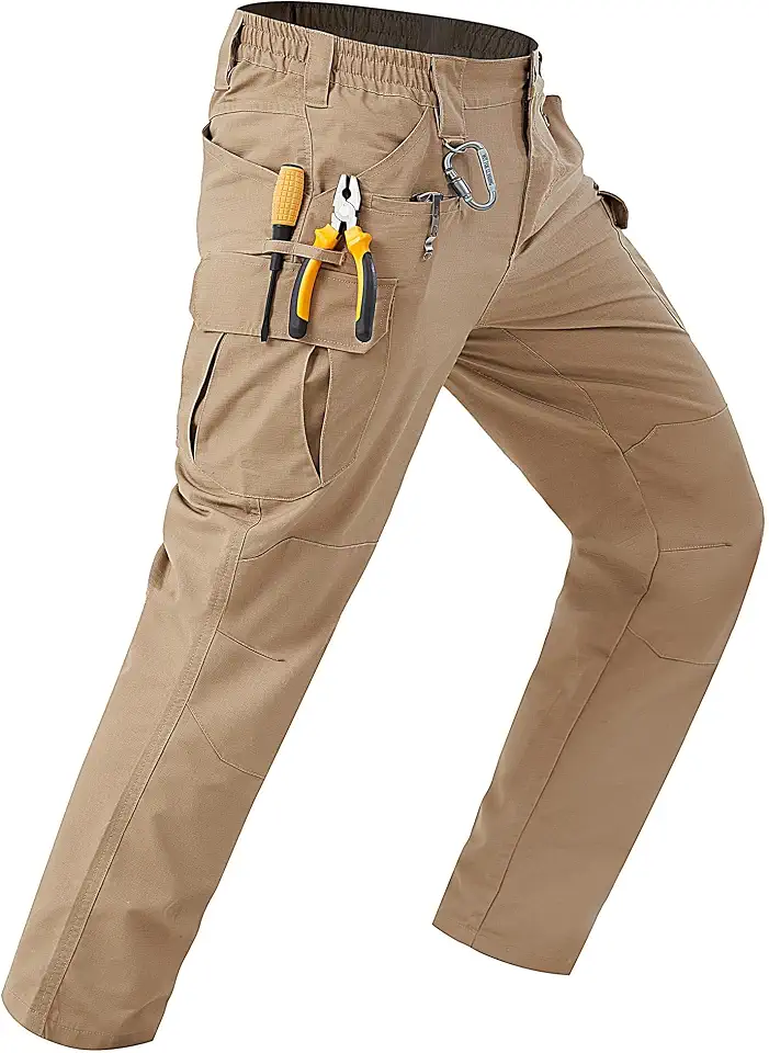 Men's Tan Lightweight Technical Cargo Pants