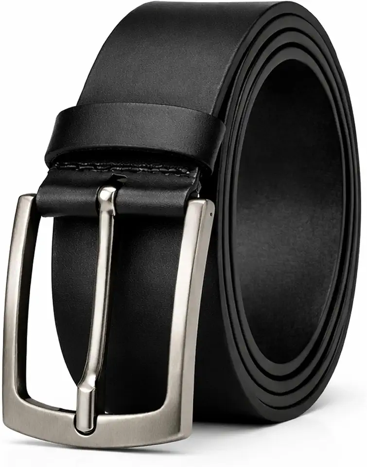 GIDEL Men’s Full Grain Leather Belt – 100% One-Piece Italian Leather, 1.5” Wide for Jeans, Casual & Dress Wear, Gift Set