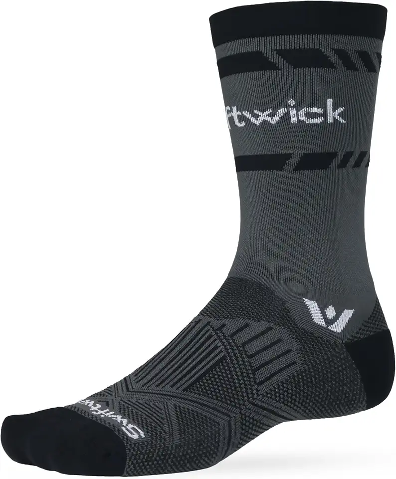 Swiftwick- ASPIRE Crew Cycling Socks, Firm Compression Fit, Moisture Wicking