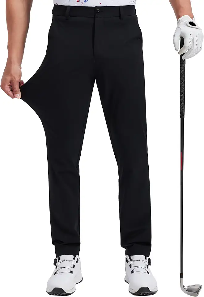 Global Recycled Standard QPNGRP Men's Golf Pants 29"/31"/33" Inseam Stretch Casual Work Dress Pants