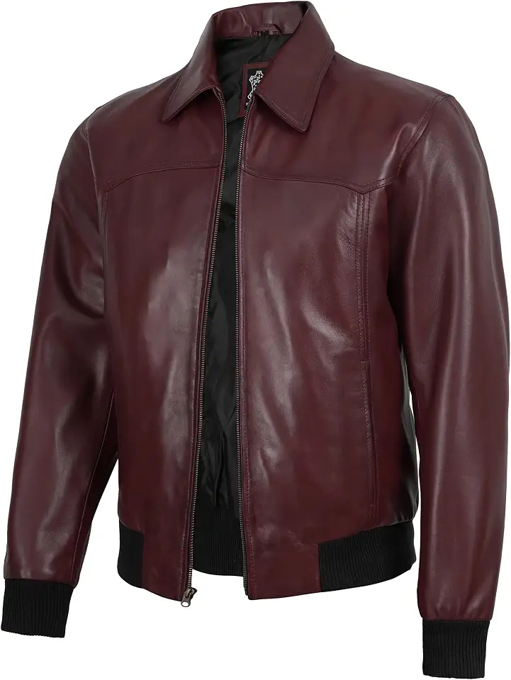 Men Leather Jacket - Casual Stylish Real Lambskin Leather Jackets for Mens