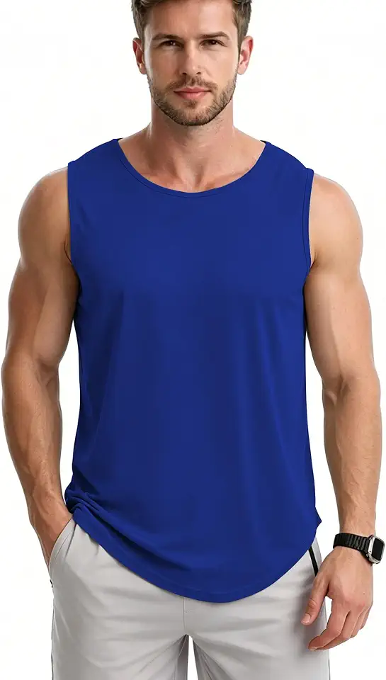 Men's Royal Blue Athletic Tank Top