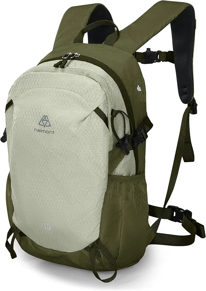 Haimont 15L Lightweight Hiking Daypack, Green