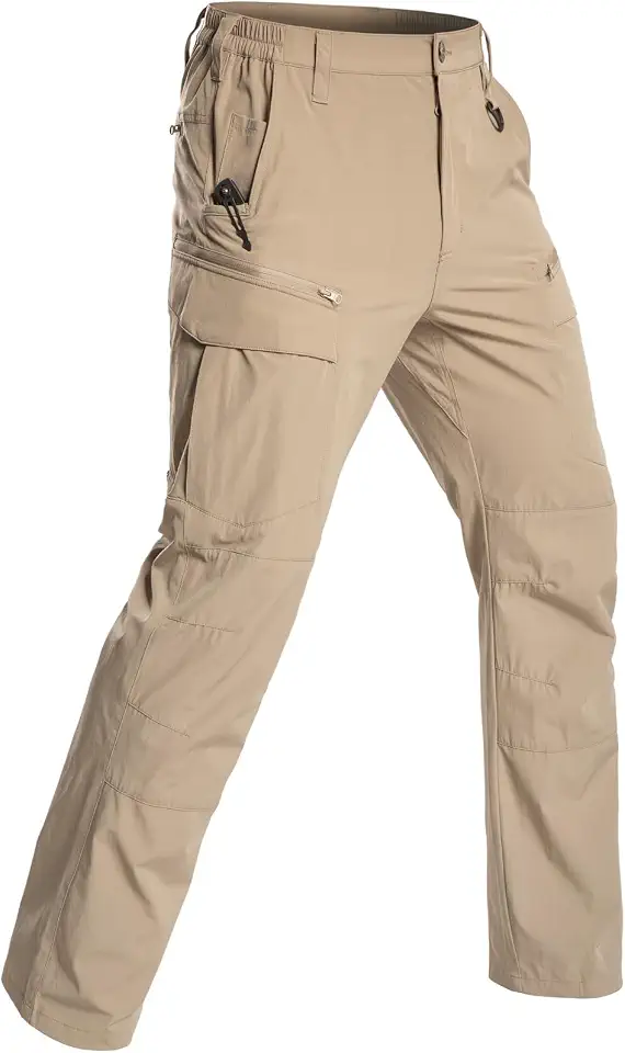 NAVEKULL Quick Dry Hiking Pants Lightweight Work Cargo Pants