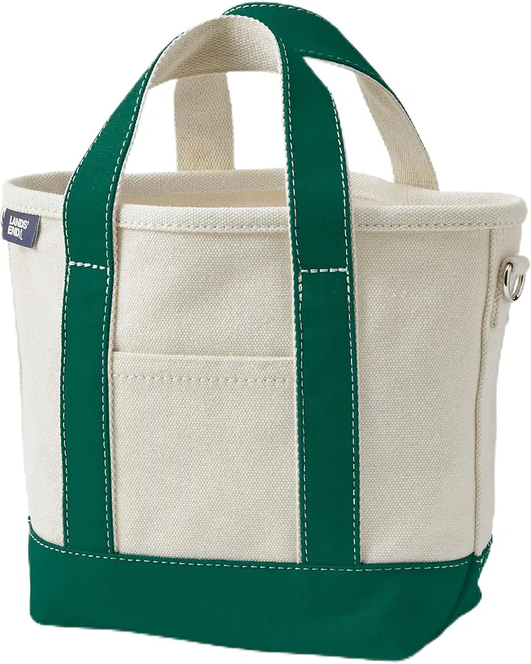 Lands' End Open Top Canvas Tote Bag