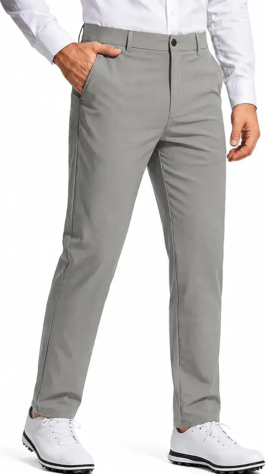 Men's Grey Wool Dress Pants