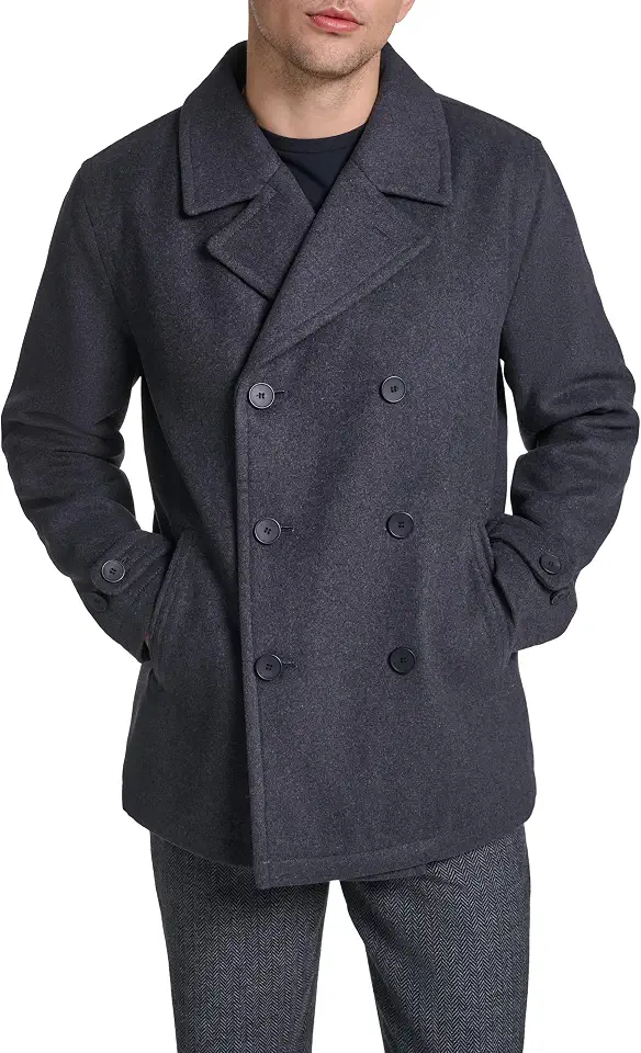 Levi's Men's Double-breasted Wool Blend Peacoat