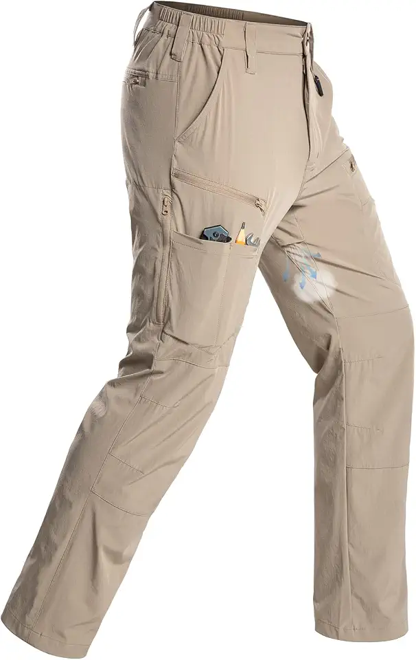 Men's Hiking Pants Lightweight Quick Dry Breathable Cargo Pants