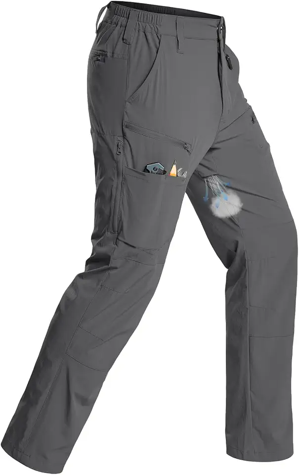 Men's Hiking Pants Lightweight Quick Dry Breathable Cargo Pants