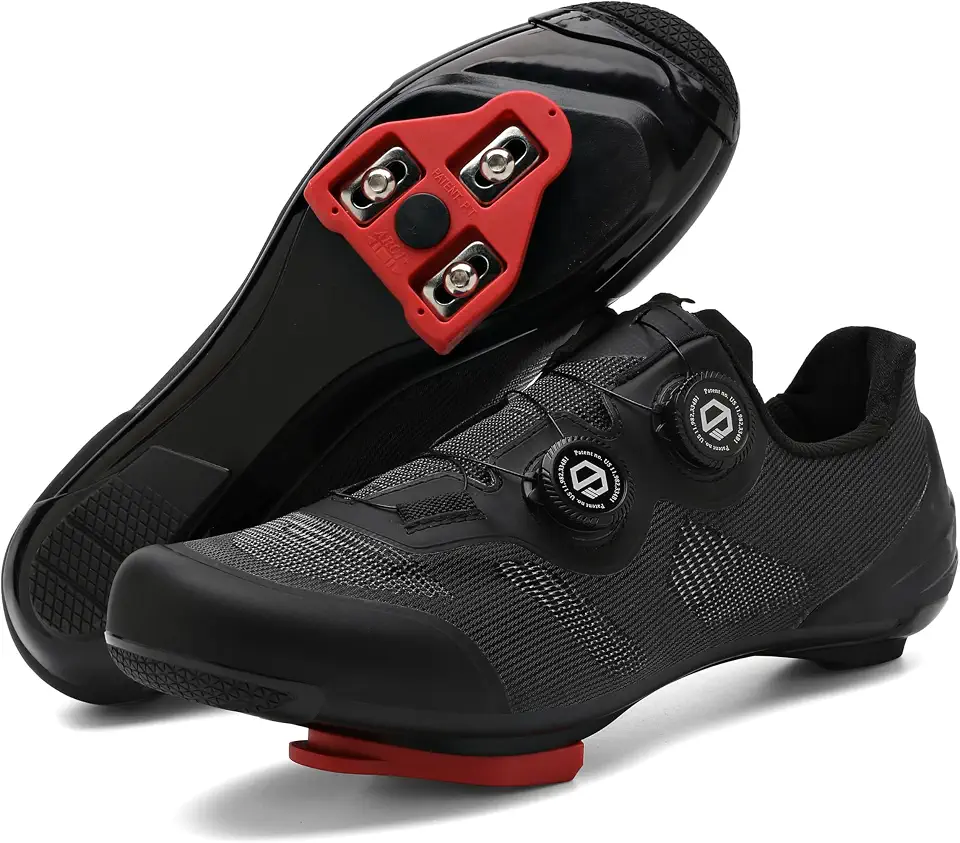Unisex Cycling Shoes Compatible with Peloton Indoor Outdoor Road Bike Riding Shoes for Men Women with Delta Cleats