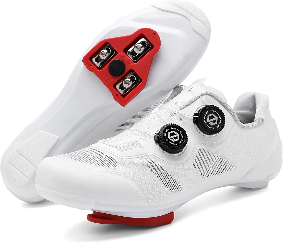 Unisex Cycling Shoes Compatible with Peloton Indoor Outdoor Road Bike Riding Shoes for Men Women with Delta Cleats