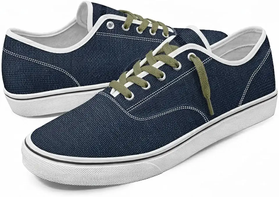 Generic Men's Canvas Low-Top Sneakers - Casual Lightweight Walking Shoes - Fashion Urban Streetwear