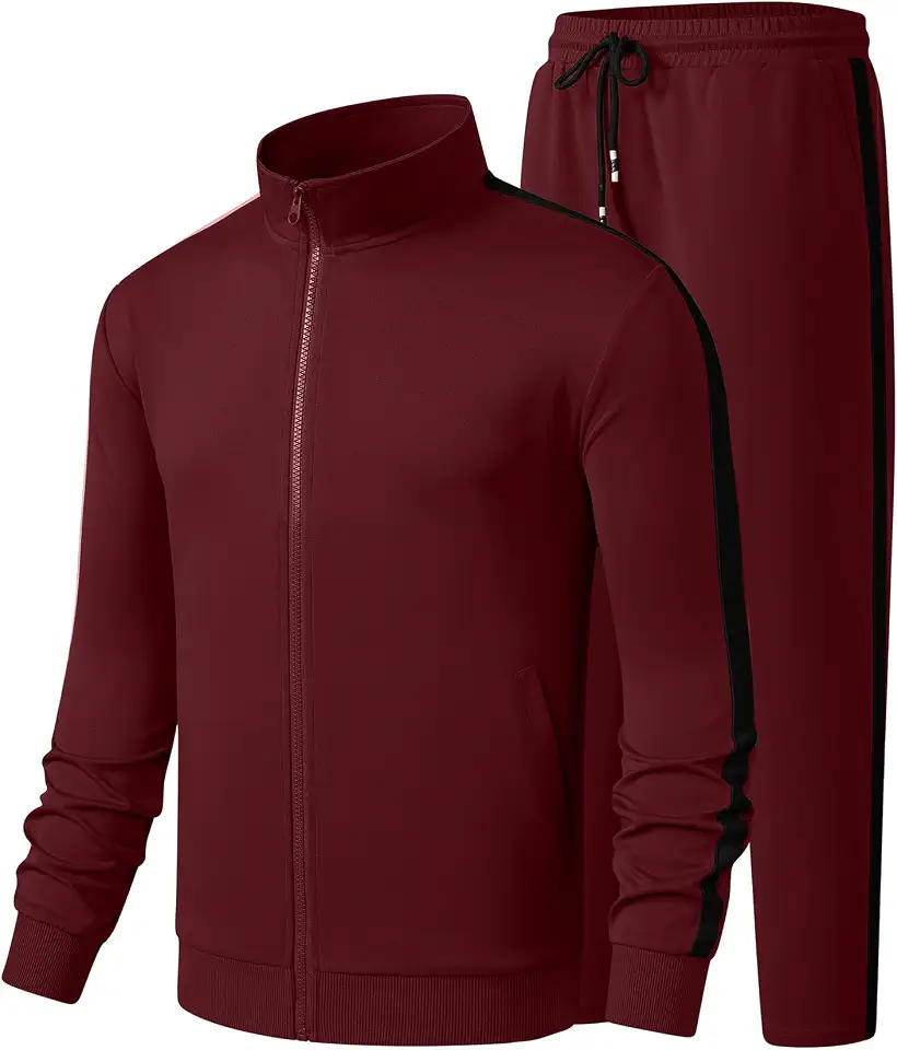 JMIERR Men's Tracksuits 2 Piece Sweat Suit Full Zip Jacket & Sweatpants