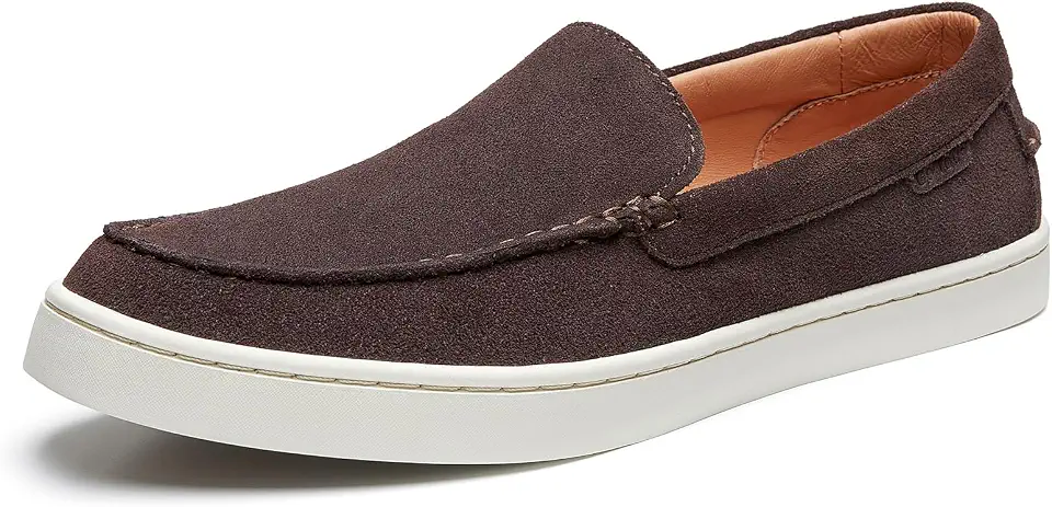 Go Tour Men's Suede Slip-On Loafer Casual Comfortable Shoes