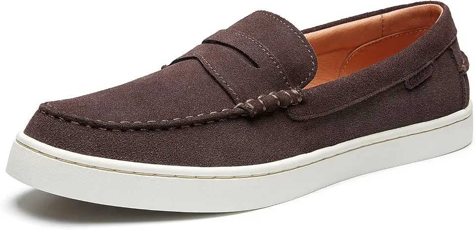 Go Tour Men's Suede Slip-On Loafer Casual Comfortable Shoes