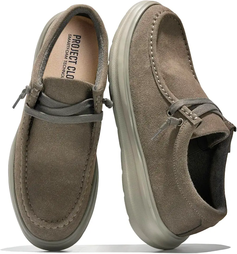 Project Cloud Genuine Leather Loafers for Men - Non-Slip Mens Shoes (Dante)