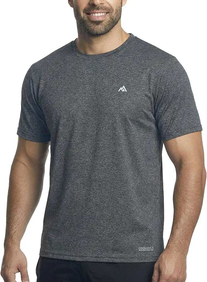 Men's Instant Cooling Crew Neck T-Shirt for Hot Weather