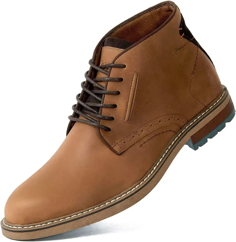 Arkbird Chukka Boots for men, Grainy Leather Lace-up Ankle Boot Fashion and Comfort Casual Oxfords