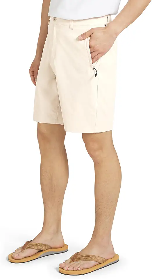 Quiksilver Mens Quick Dry Performance Fixed Waist 7 Inch Water Friendly Hybrid Shorts