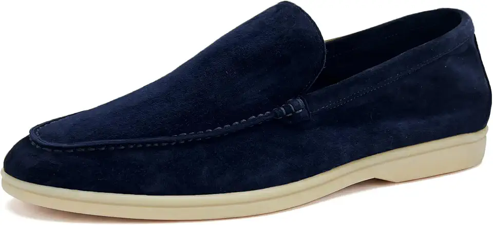 Men’s Sheepskin Suede Slip On Business Casual Loafers