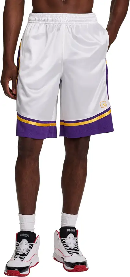 AND1 Men's Home Court Advantage Short, 11” Inseam, Classic Fit, Lightweight Fabric