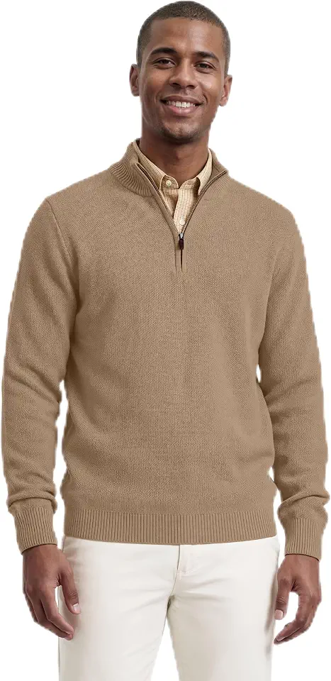 Izod Men's Luxury Classics Quarter Zip Sweater