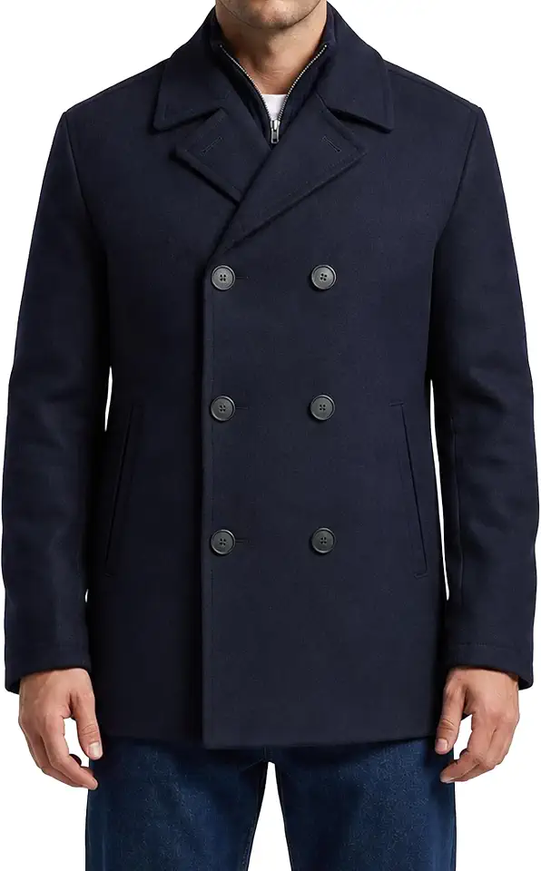 Nautica Men's Wool Blend Peacoat