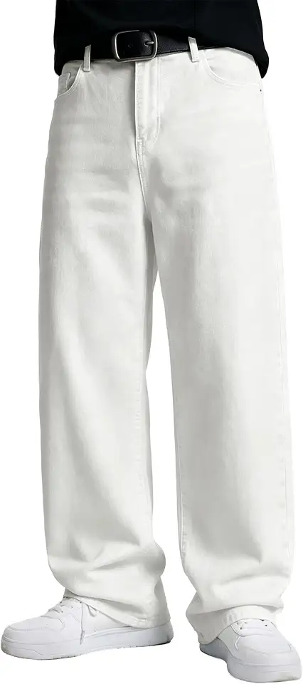 JMIERR Mens Baggy Jeans Wide Leg Y2K Loose Fit Denim Pants