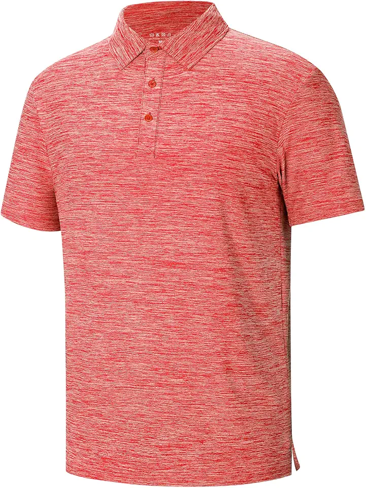 Runhit Men's Golf Polo Shirts Short Sleeve Quick Dry Performance Moisture Wicking Casual Collared Polo Shirts for Men