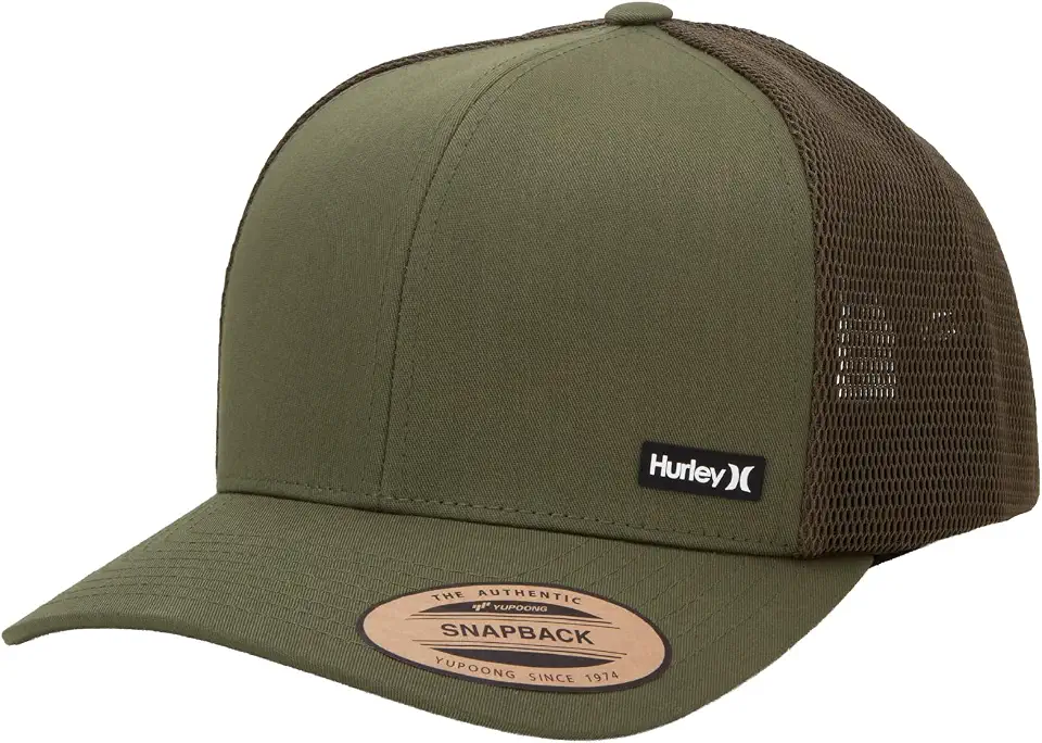 Hurley Men's Caps - H2O-Dri League Baseball Caps for Men with Snapback Closure - Classic Mens Trucker Hats (S-XL)
