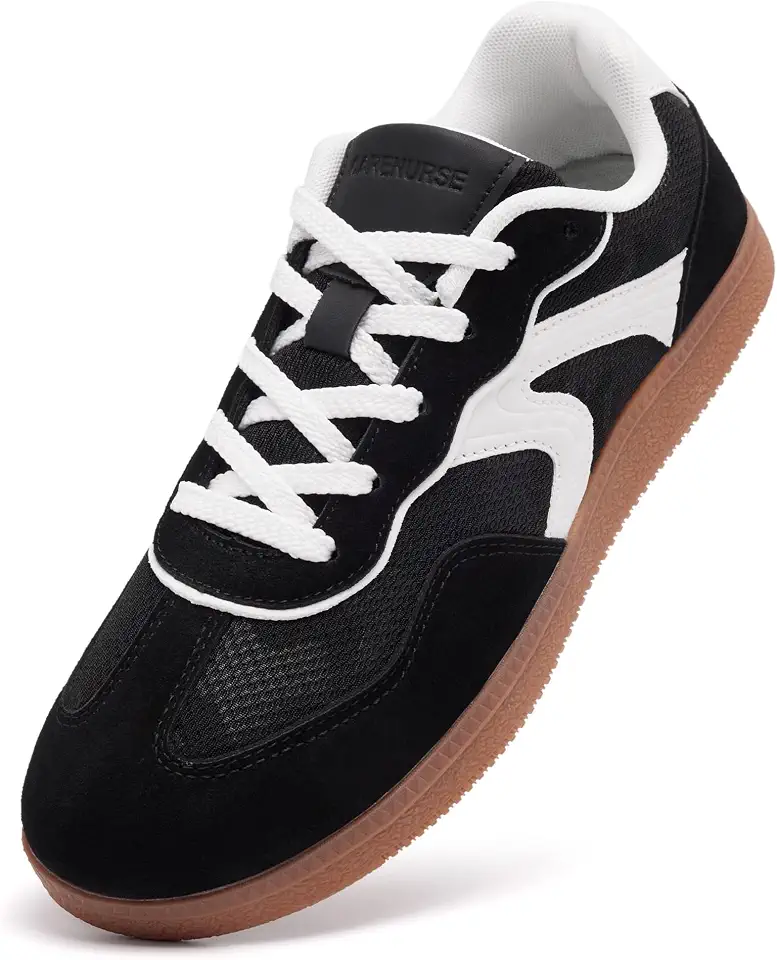 Men's Black Suede Low Top Skate Shoes