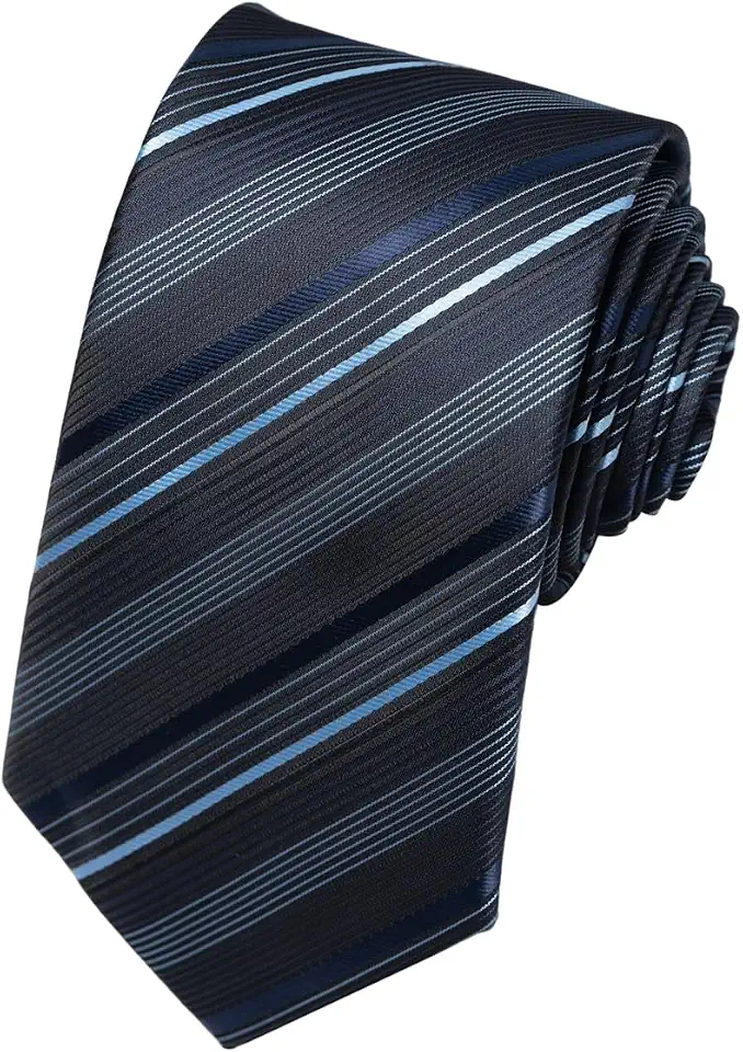 Passabin Striped Ties for Men 50 Colors Formal Man's Tie Woven Neckties for Business Party Wedding