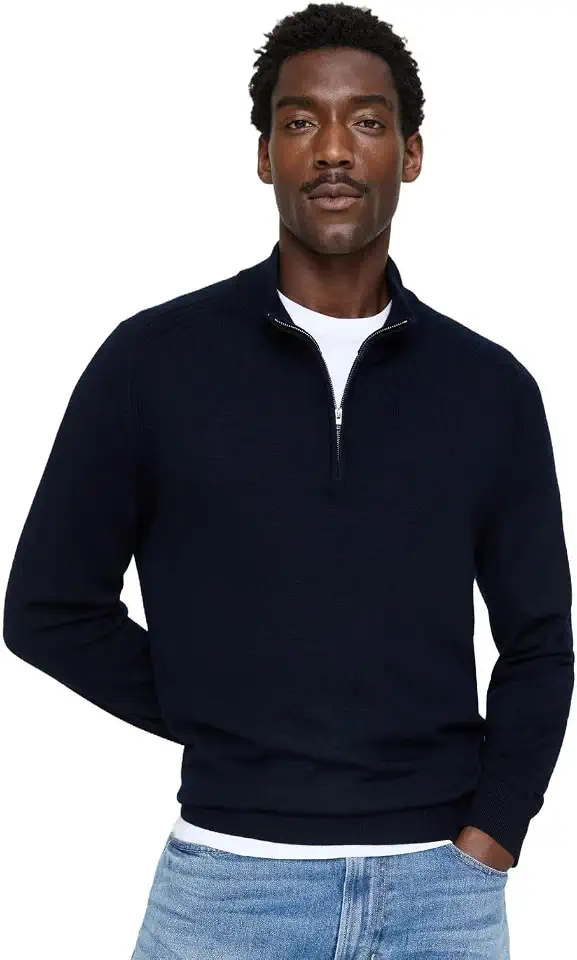 Banana Republic Men's Merino Quarter-Zip Sweater