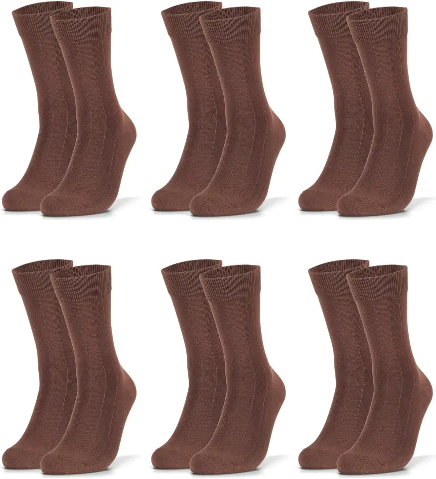 Forony Mens Dress Socks Size 8-13 Combed Cotton Moisture Wicking