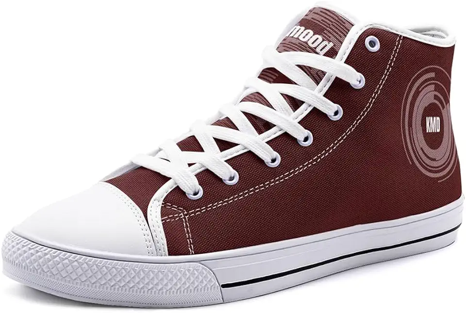 kimood Men's Node, High Top Canvas Sneakers - Ankle Walking Shoes